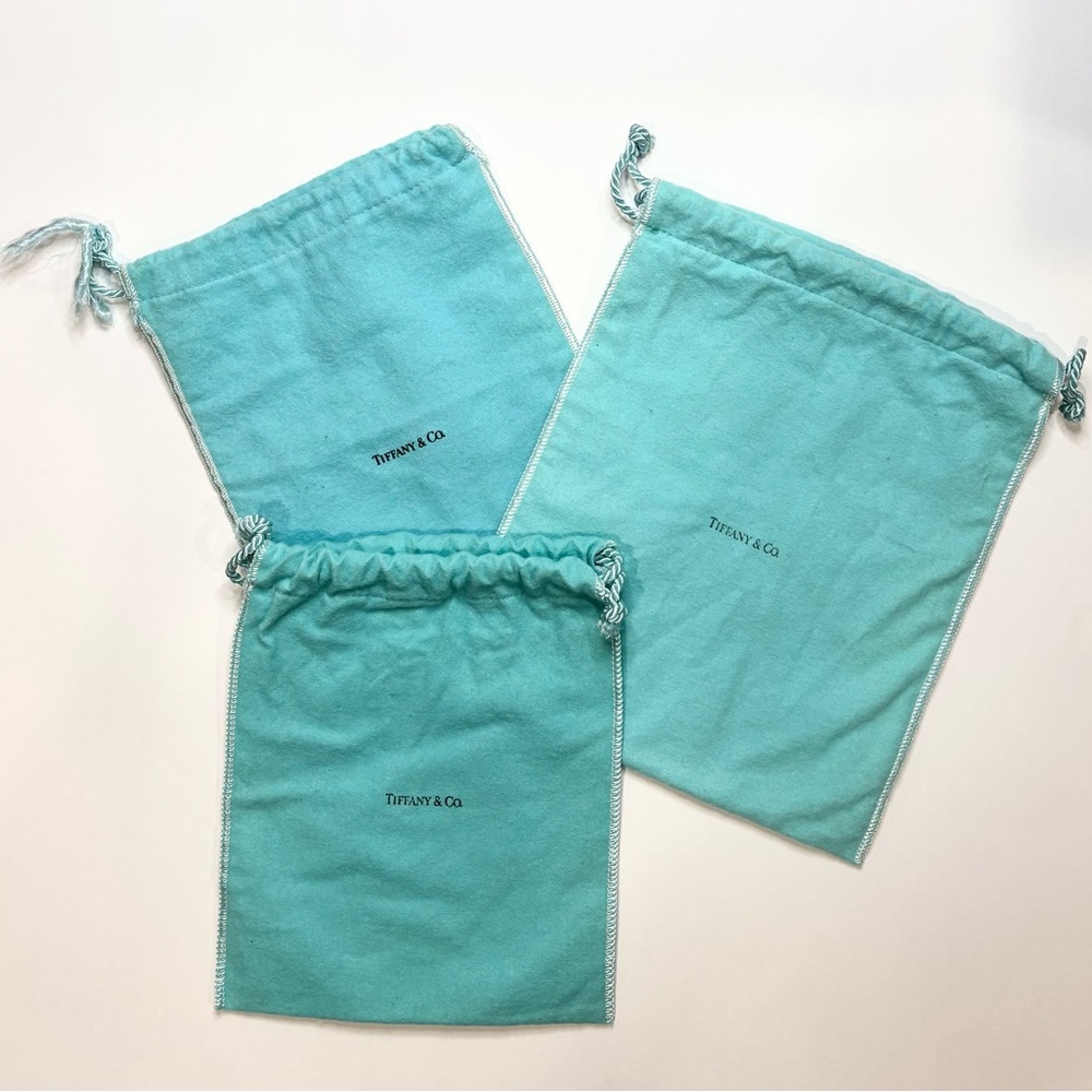 3 Tiffany & Co. Tiffany Blue Drawstring Bags